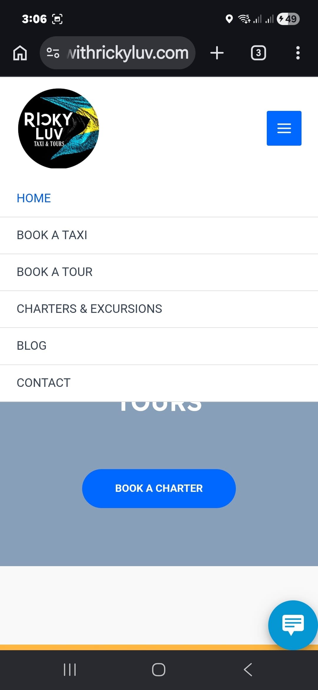 Rickyluv mobile menu