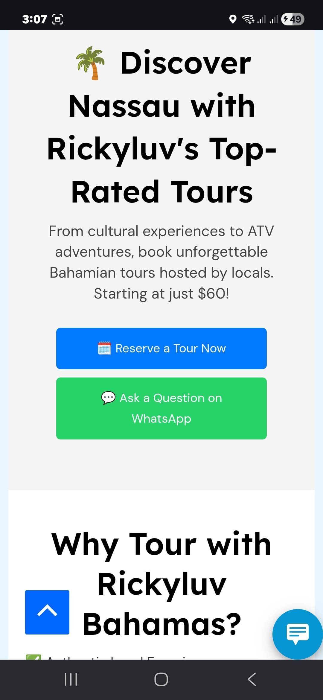 Rickyluv tours section